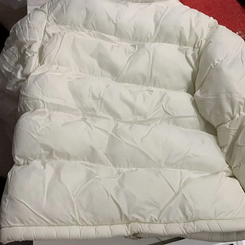 THE CHILDREN’S PLACE Little Girls Hooded Fleece Lined White Winter Puffer Coat 4
